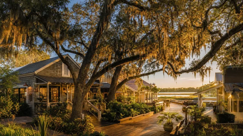 Lowcountry shopping village under live oaks with Spanish moss, Jasper County Business License